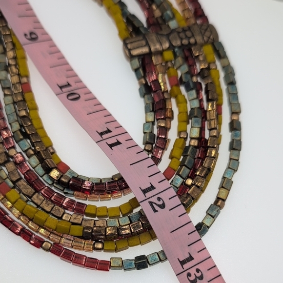 Chico's Yellow and Red Multi-Strand Necklace - Picture 6 of 6